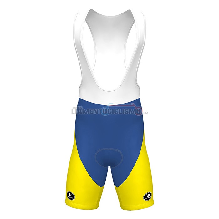Abbigliamento Ciclismo Sport Vlaanderen-Baloise Manica Lunga 2022 Blu Giallo